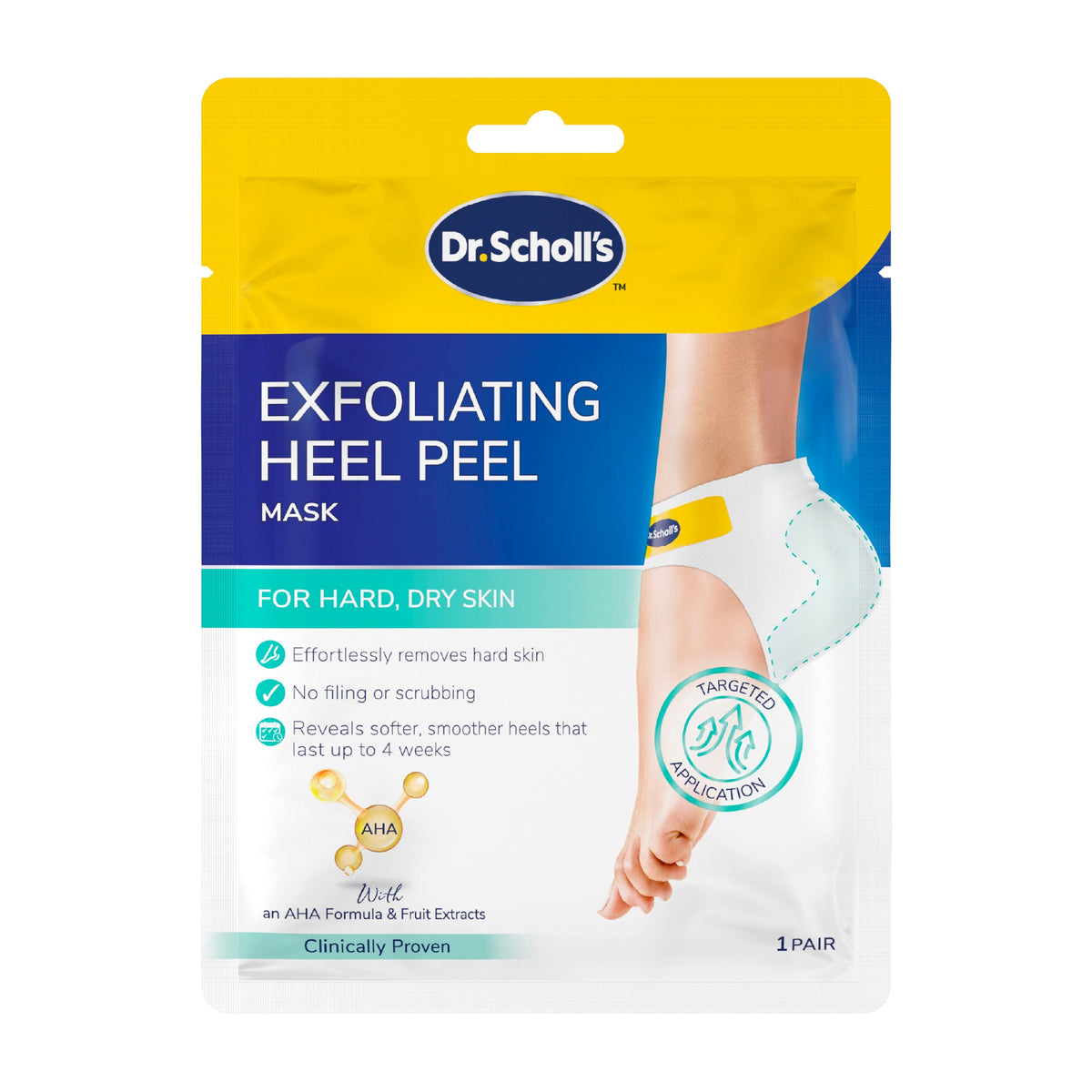 Scholl ExpertCare Exfoliating Heel Peel 1Pair