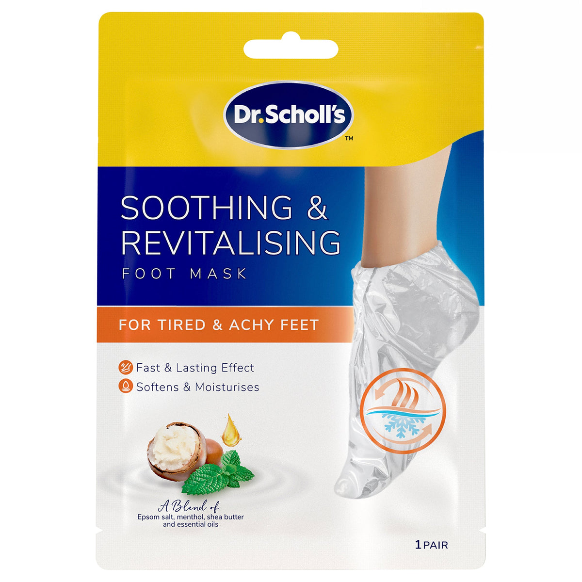 Scholl Soothing & Revitalising Foot Mask 1 Pair