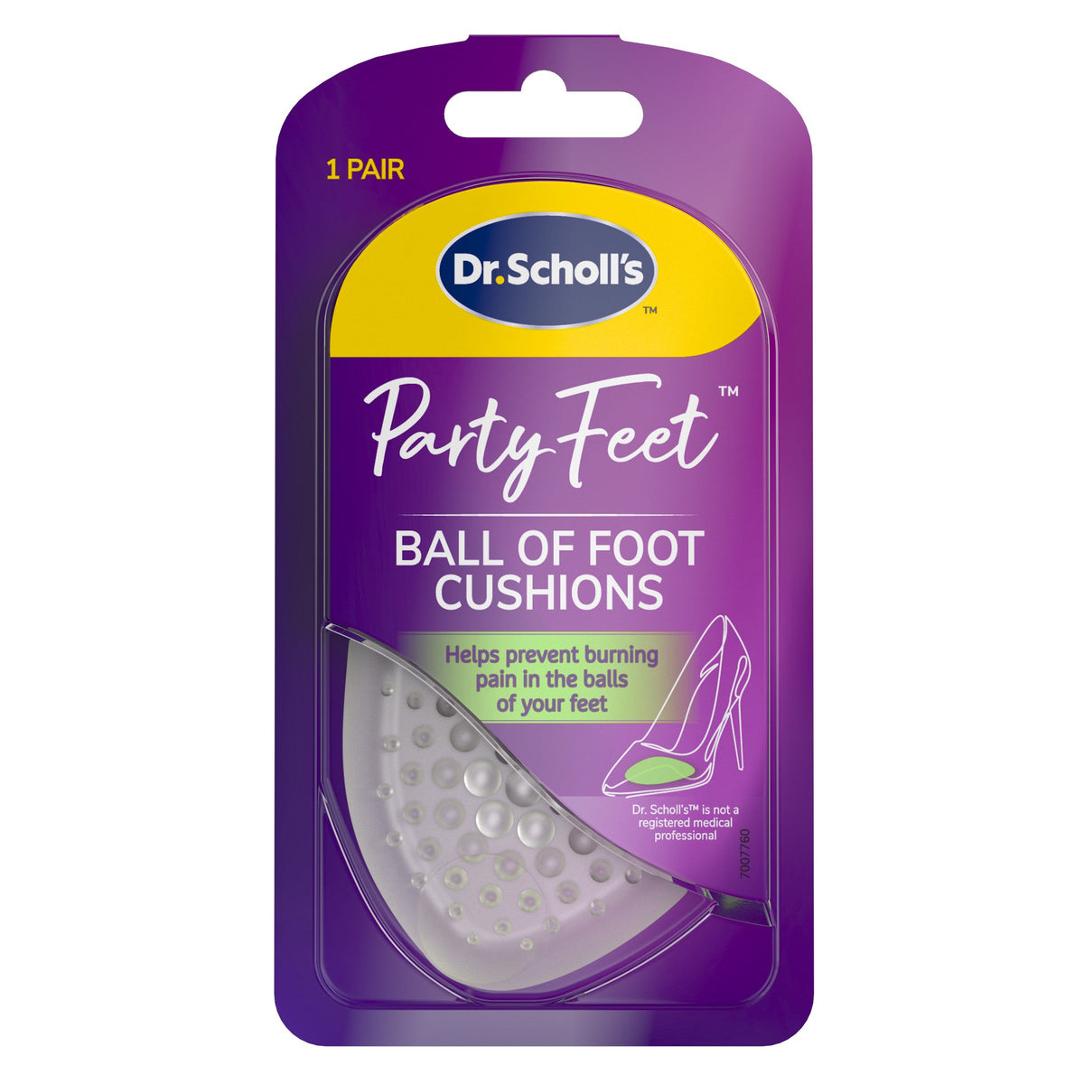 Scholl Party Feet Ball of Foot Cushion 1 Pair