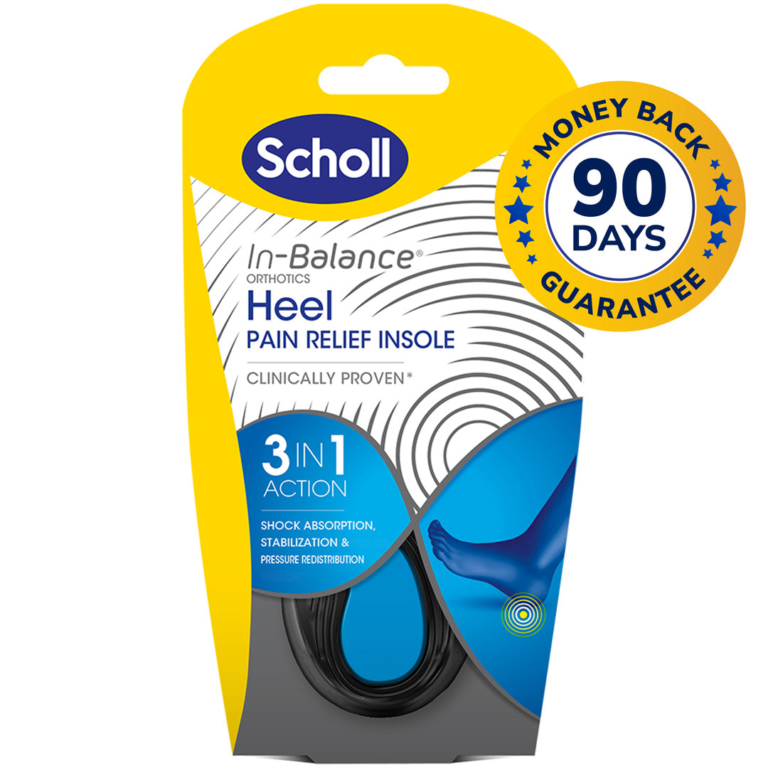 Scholl In Balance Pain Relief Heel Orthotic Insole Medium 7 - 8.5 1 Pair