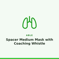 Able Spacer Medium Mask with Coaching Whistle