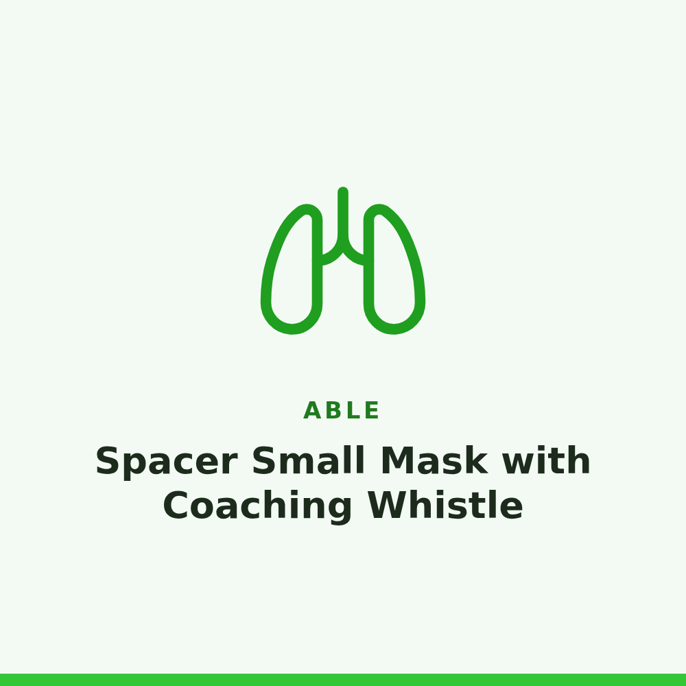 Able Spacer Small Mask with Coaching Whistle