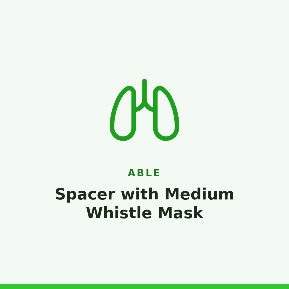 Able Spacer with Medium Whistle Mask