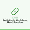 Allevyn Gentle Border Lite 5.5cm x 12cm 3 Dressings