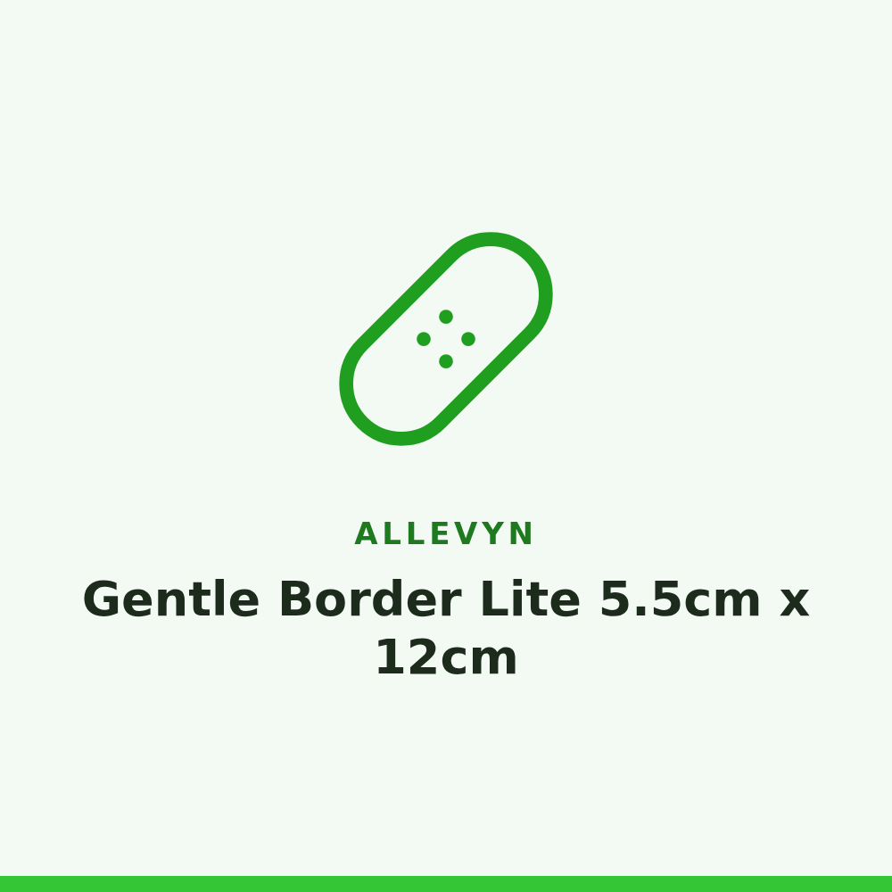 Allevyn Gentle Border Lite 5.5cm x 12cm