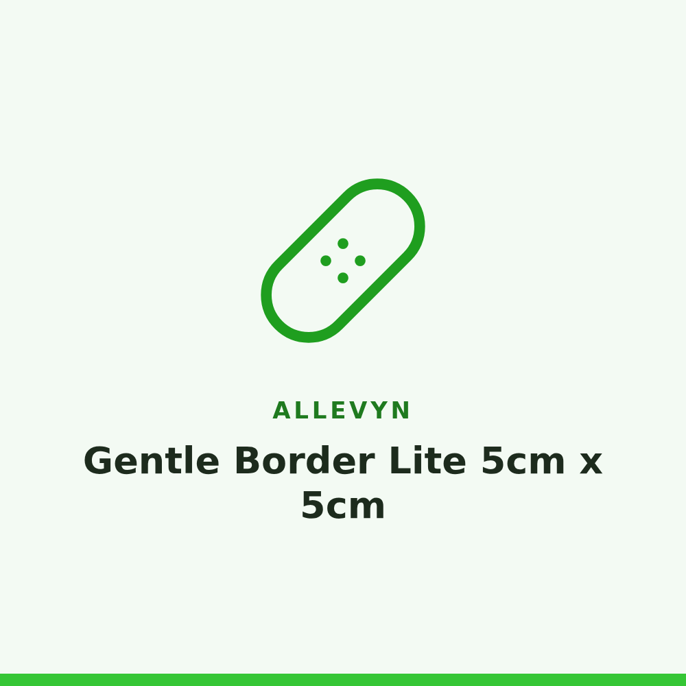 Allevyn Gentle Border Lite 5cm x 5cm
