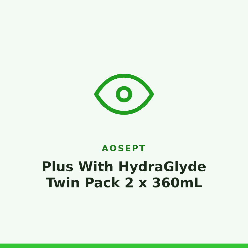 AOSept Plus With HydraGlyde Twin Pack 2 x 360mL