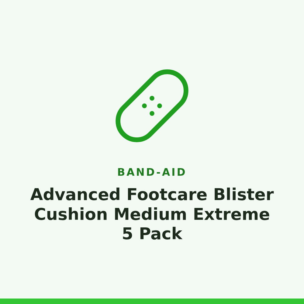 Band-Aid Advanced Footcare Blister Cushion Medium Extreme 5 Pack