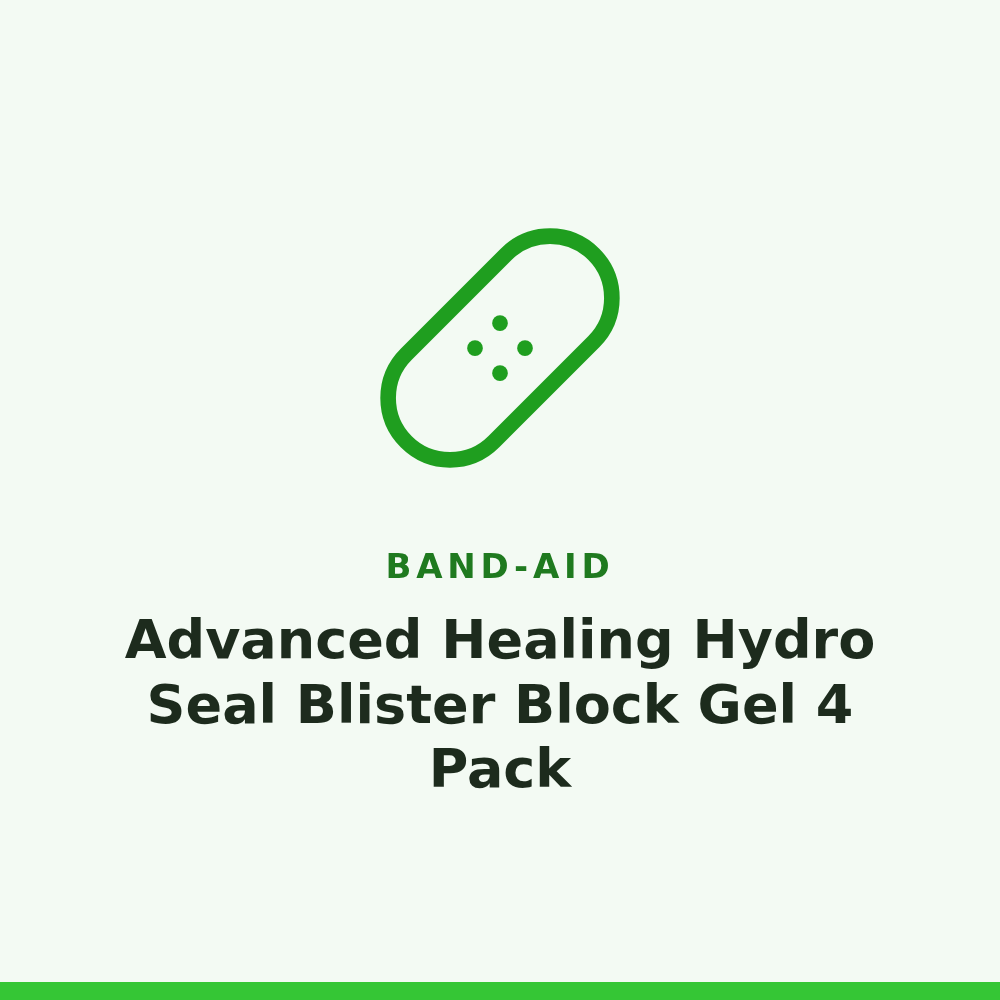 Band-Aid Advanced Healing Hydro Seal Blister Block Gel 4 Pack
