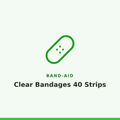 Band-Aid Clear Bandages 40 Strips