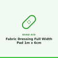 Band-Aid Fabric Dressing Full Width Pad 1m x 6cm