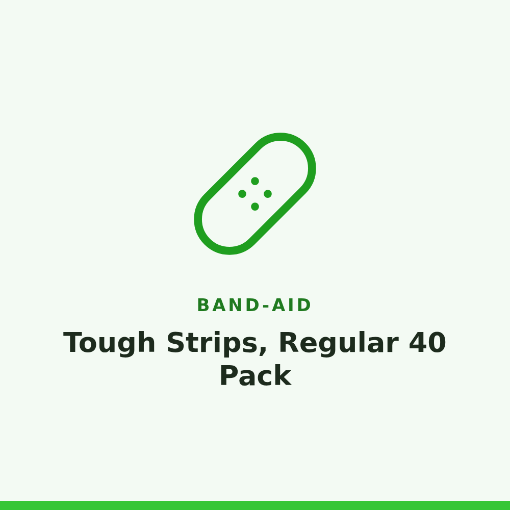 Band-Aid Tough Strips, Regular 40 Pack