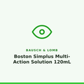 Bausch & Lomb Boston Simplus Multi-Action Solution 120mL