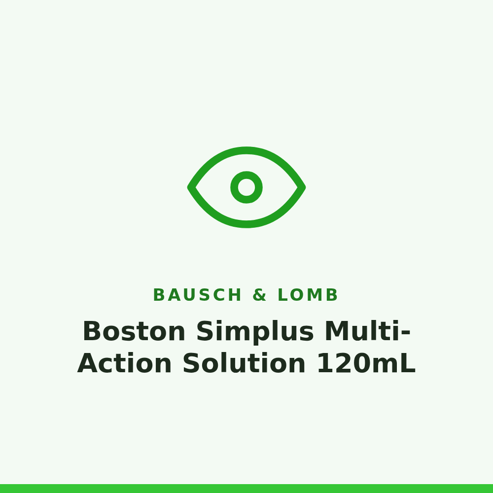 Bausch & Lomb Boston Simplus Multi-Action Solution 120mL