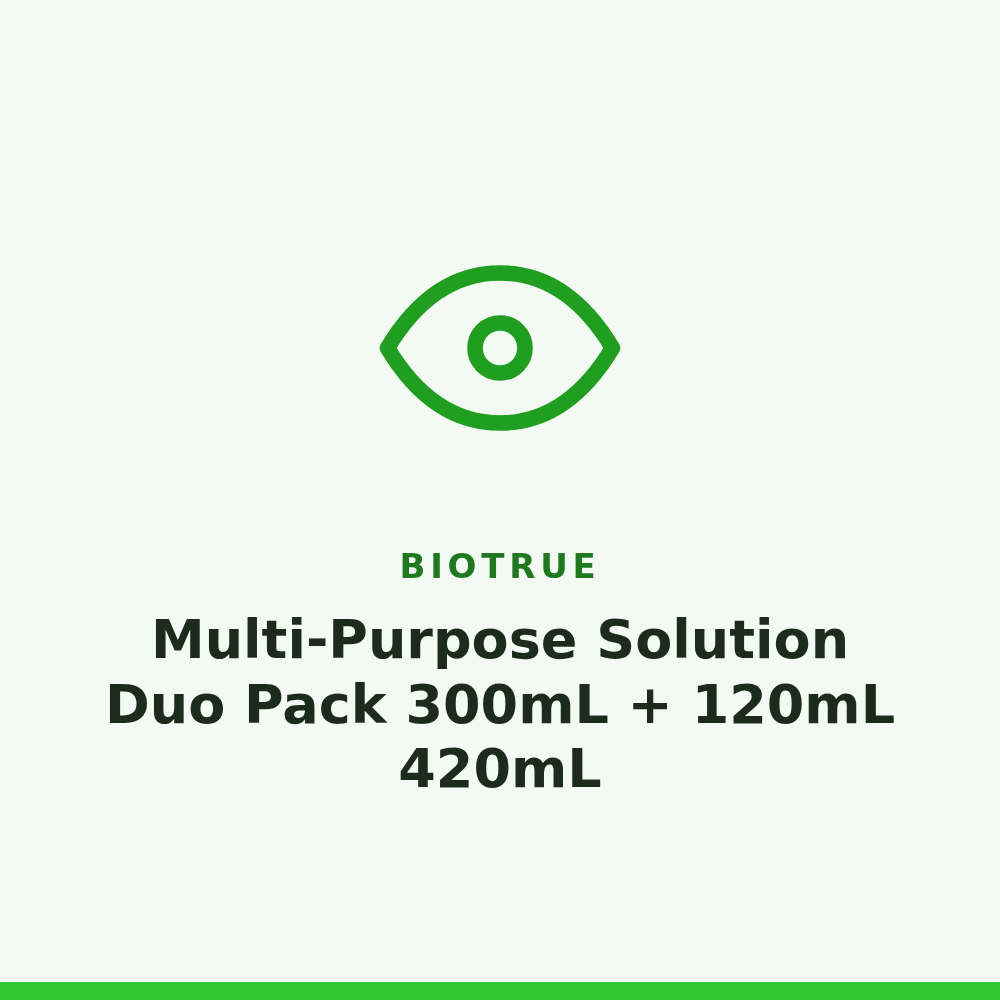 Biotrue Multi-Purpose Solution Duo Pack 300mL + 120mL 420mL