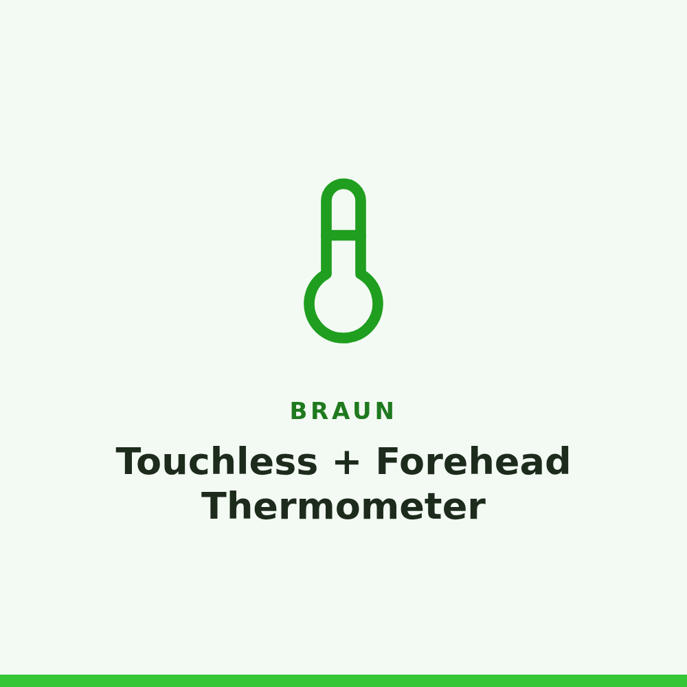 Braun Touchless + Forehead Thermometer