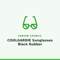 Cancer Council COOLGARDIE Sunglasses Black Rubber 1 Pair