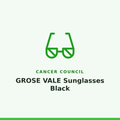 Cancer Council GROSE VALE Sunglasses Black 1 Pair