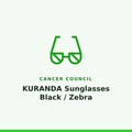 Cancer Council KURANDA Sunglasses Black / Zebra 1 Pair