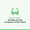 Cancer Council TACOMA ACTIVE Sunglasses Matte Black 1 Pair