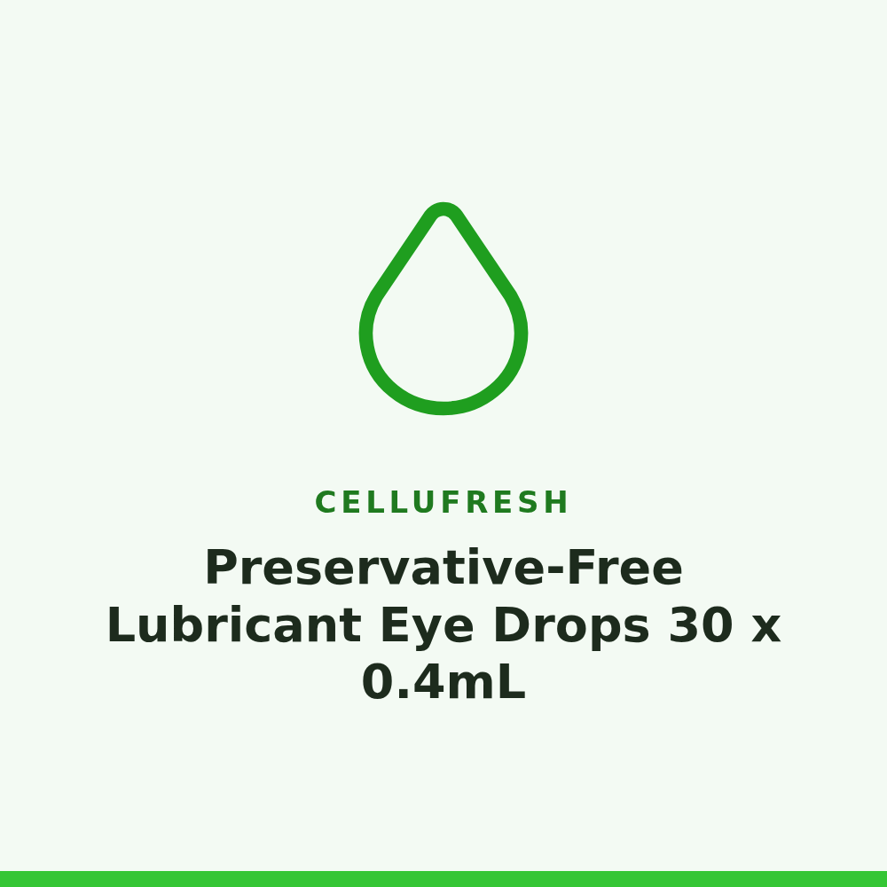 Cellufresh Preservative-Free Lubricant Eye Drops 30 x 0.4mL
