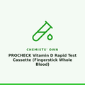 Chemists' Own PROCHECK Vitamin D Rapid Test Cassette (Fingerstick Whole Blood) 1 Pack