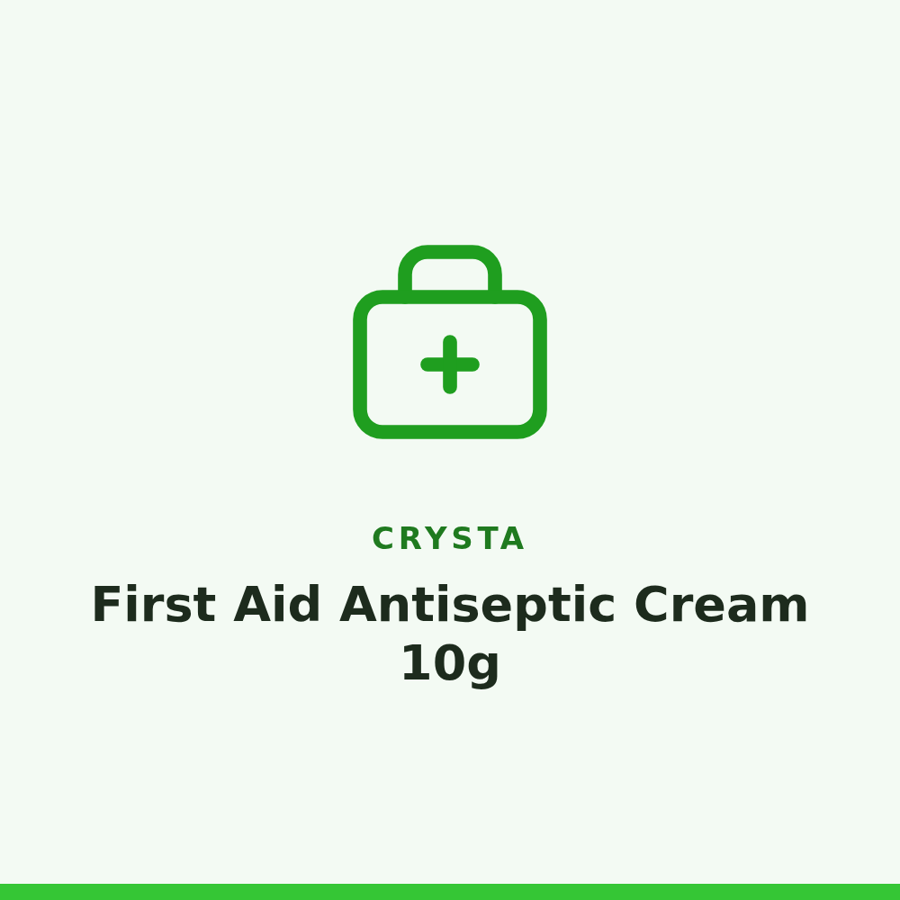 Crysta First Aid Antiseptic Cream 10g