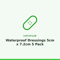 Cutifilm Waterproof Dressings 5cm x 7.2cm 5 Pack