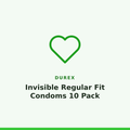 Durex Invisible Regular Fit Condoms 10 Pack