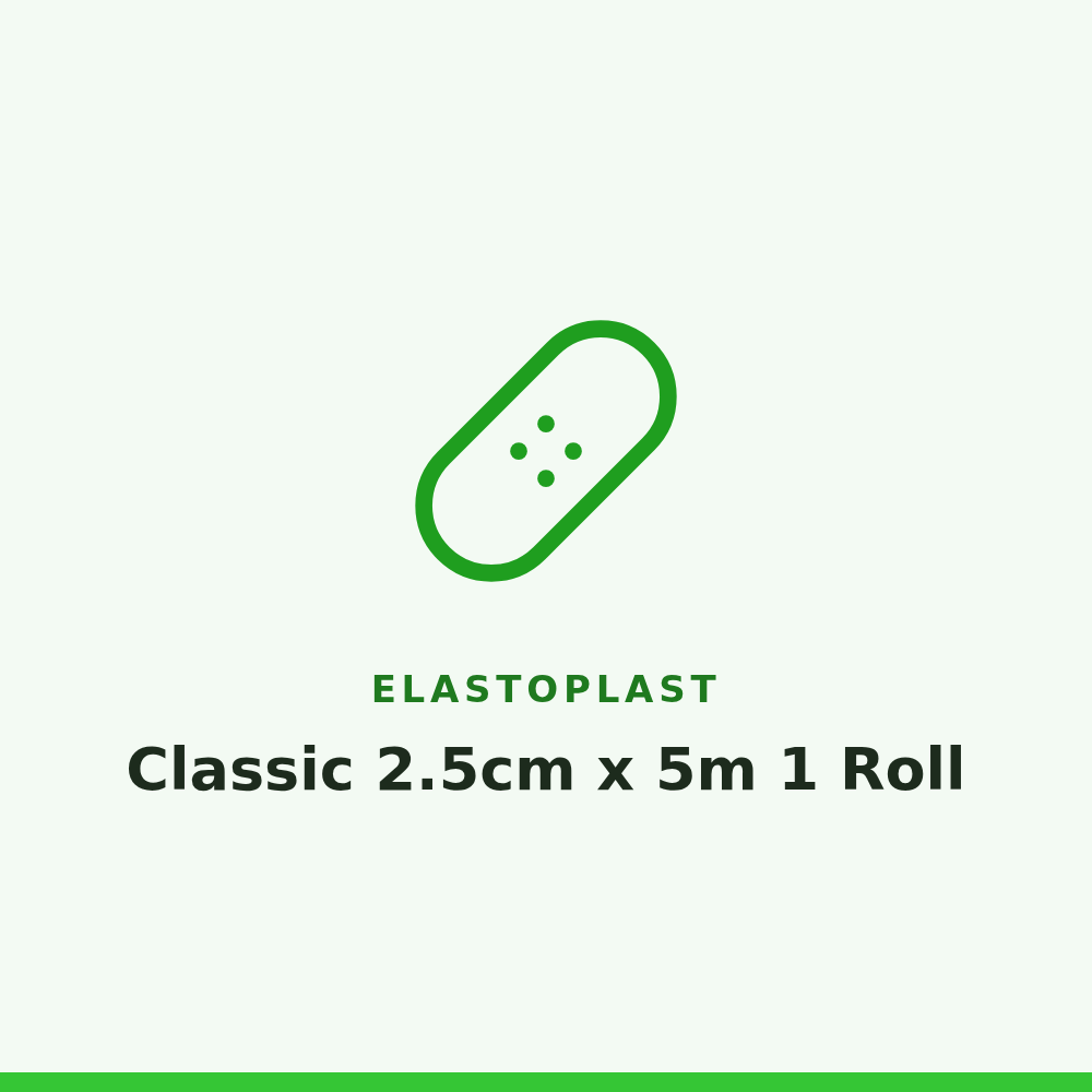 Elastoplast Classic 2.5cm x 5m 1 Roll