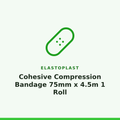 Elastoplast Cohesive Compression Bandage 75mm x 4.5m 1 Roll