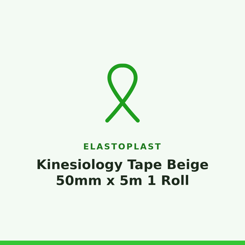 Elastoplast Kinesiology Tape Beige 50mm x 5m 1 Roll