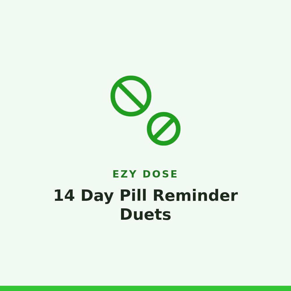 Ezy Dose 14 Day Pill Reminder Duets