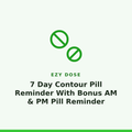 Ezy Dose 7 Day Contour Pill Reminder With Bonus AM & PM Pill Reminder