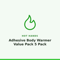 Hot Hands Adhesive Body Warmer Value Pack 5 Pack