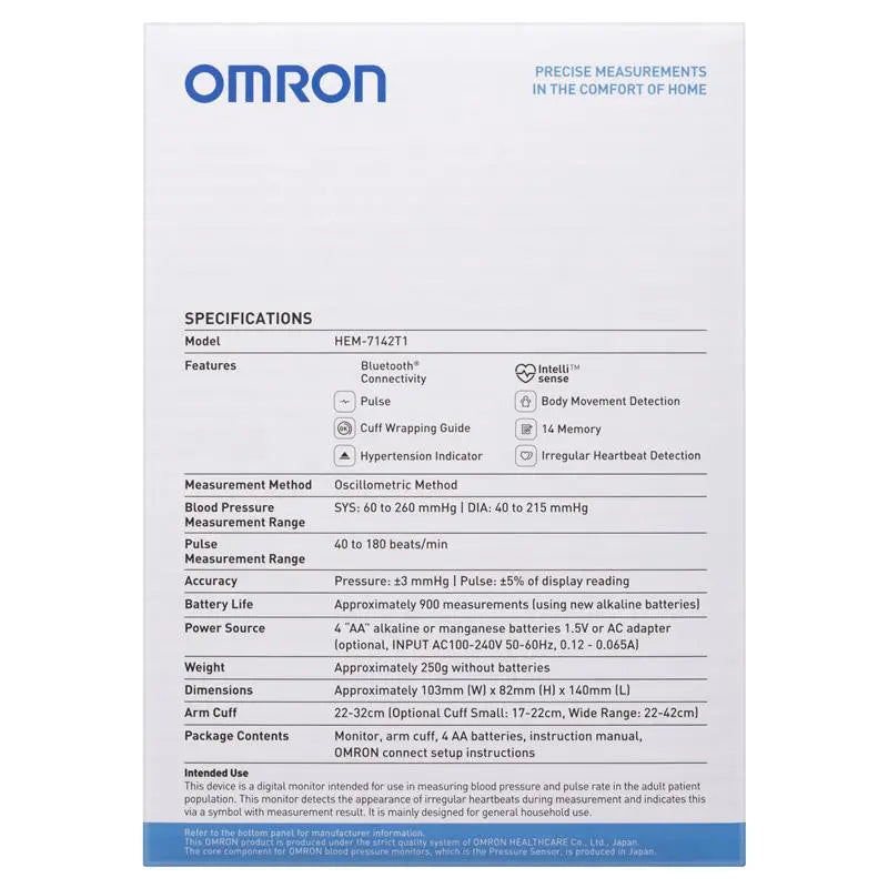 Omron HEM7142T2 Standard Blood Pressure Monitor