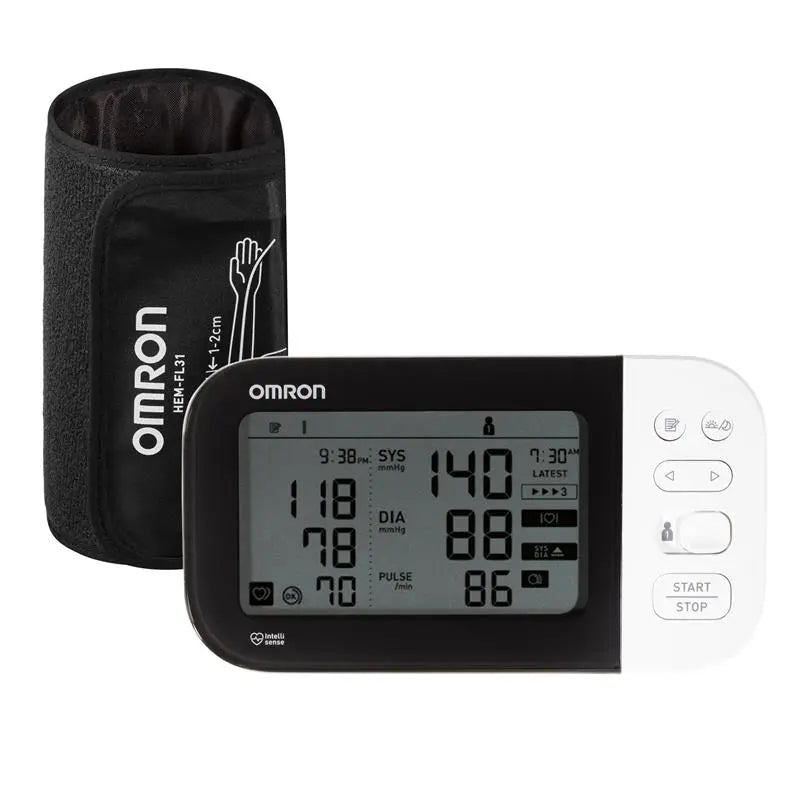 Omron HEM7361T Blood Pressure Monitor with AFib Indicator, Bluetooth