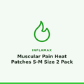 Inflamax Muscular Pain Heat Patches S-M Size 2 Pack