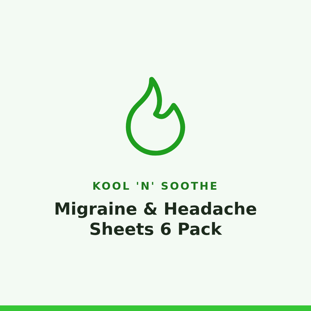 Kool 'n' Soothe Migraine & Headache Sheets 6 Pack
