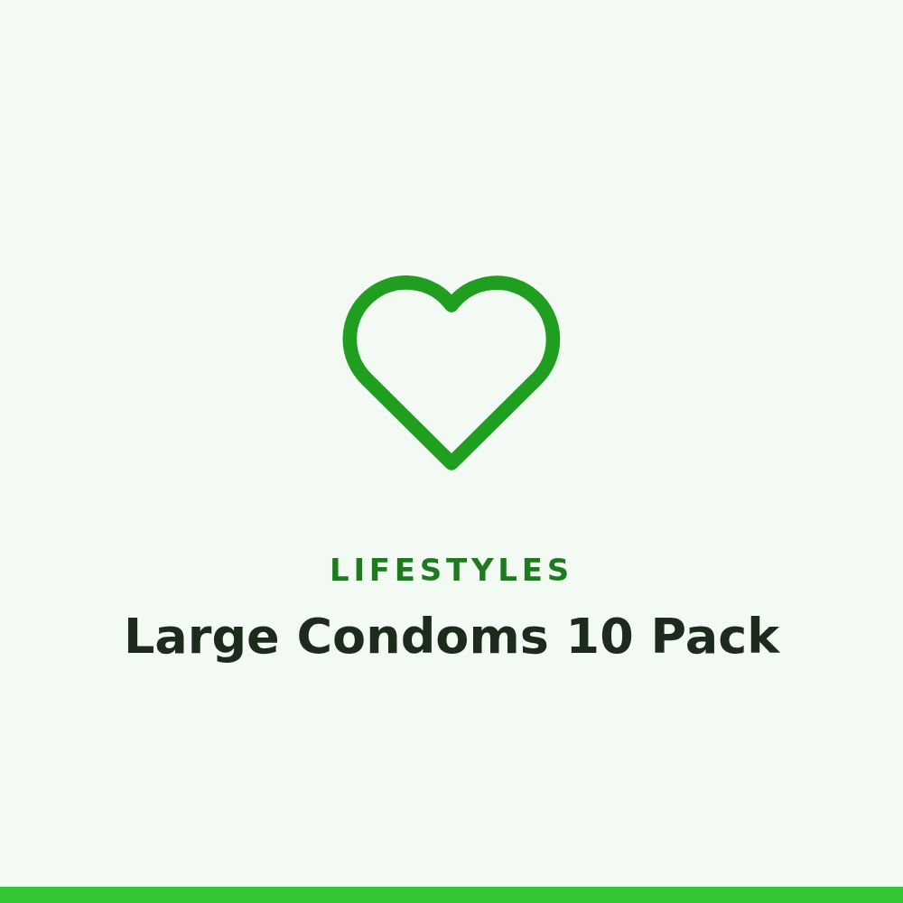 LifeStyles Large Condoms 10 Pack
