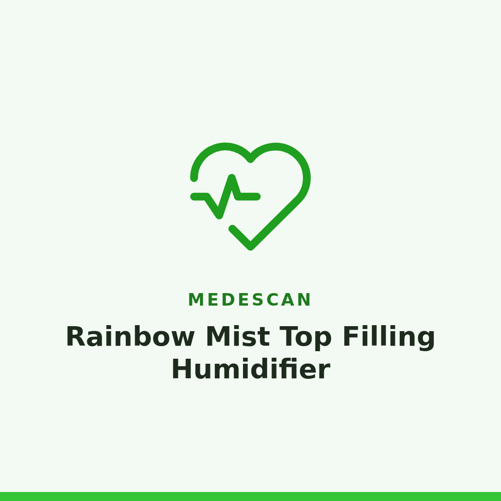 Medescan Rainbow Mist Top Filling Humidifier