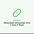 Melolin Absorbent Dressings 5cm x 5cm 5 Pack