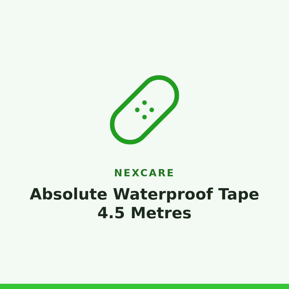 Nexcare Absolute Waterproof Tape 4.5 Metres