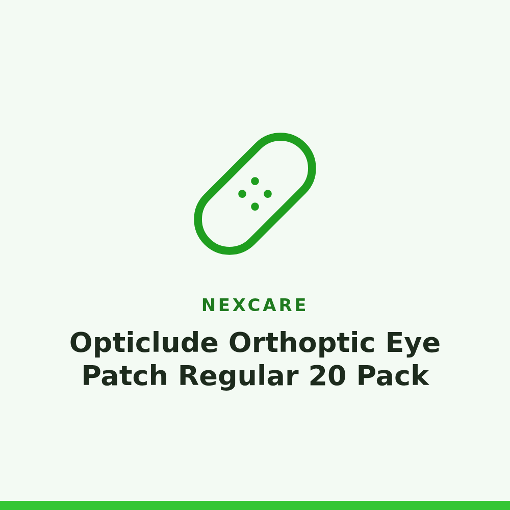 Nexcare Opticlude Orthoptic Eye Patch Regular 20 Pack