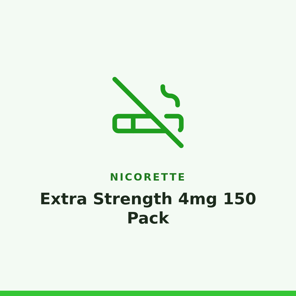 Nicorette Extra Strength 4mg 150 Pack