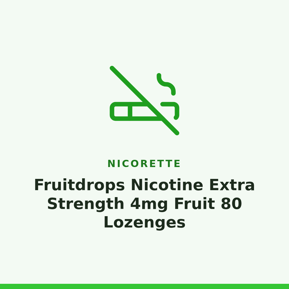 Nicorette Fruitdrops Nicotine Extra Strength 4mg Fruit 80 Lozenges