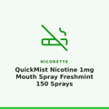 Nicorette QuickMist Nicotine 1mg Mouth Spray Freshmint 150 Sprays