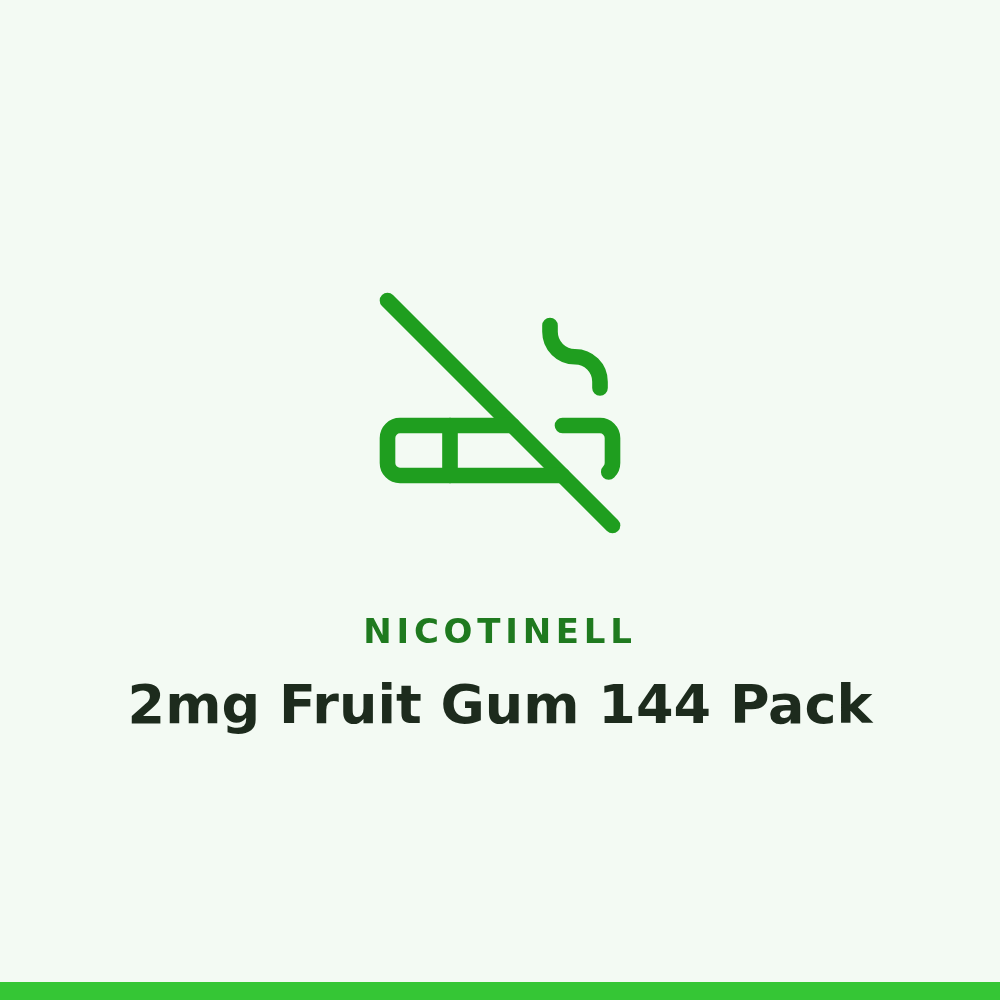 Nicotinell 2mg Fruit Gum 144 Pack