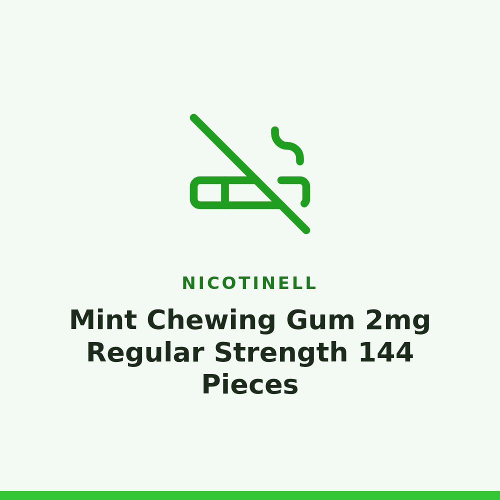 Nicotinell Mint Chewing Gum 2mg Regular Strength 144 Pieces