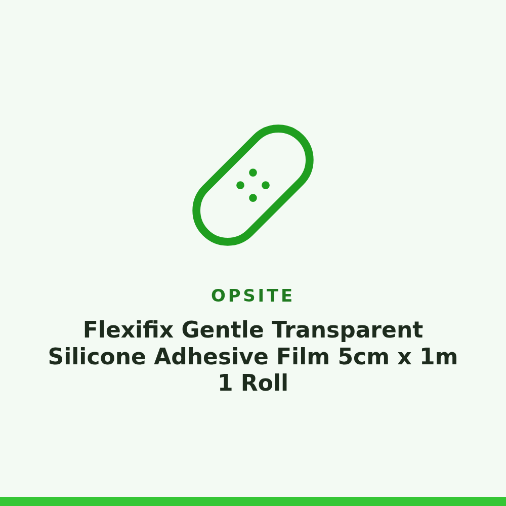 Opsite Flexifix Gentle Transparent Silicone Adhesive Film 5cm x 1m 1 Roll